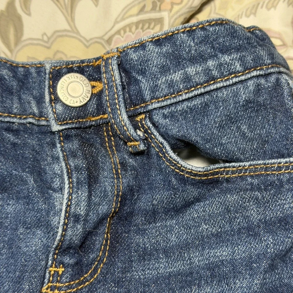 Old Navy Skirt Kids 3T Medium Wash Jean Skirt Denim Mini Adjustable Waist